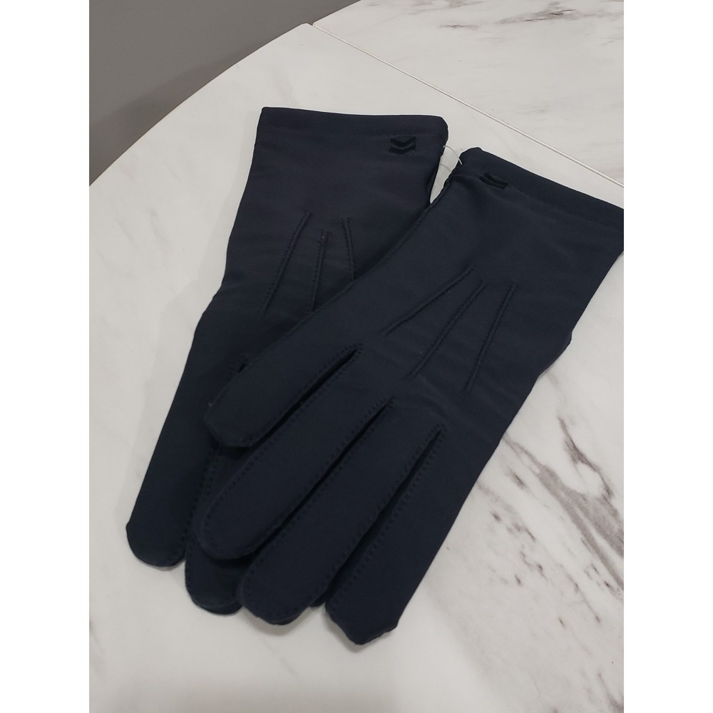 NWOT DARK NAVY BLUE Isotoner Classic Women's  Warm Lined Gloves Vintage Driving